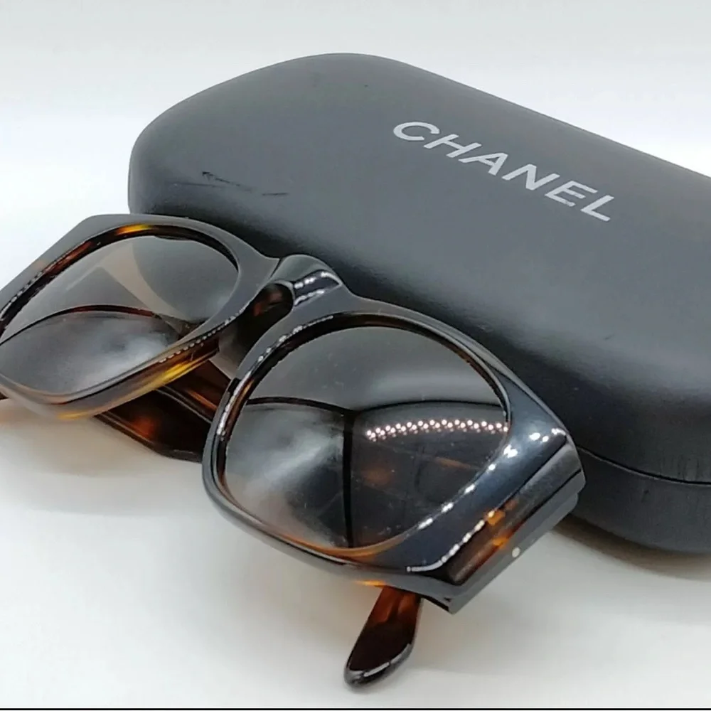 Authentic Chanel Sunglasses 01451 91235 Women's Browns - Picture 2 of 10